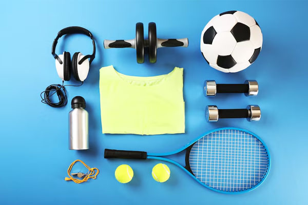 composizione di diversi articoli sportivi