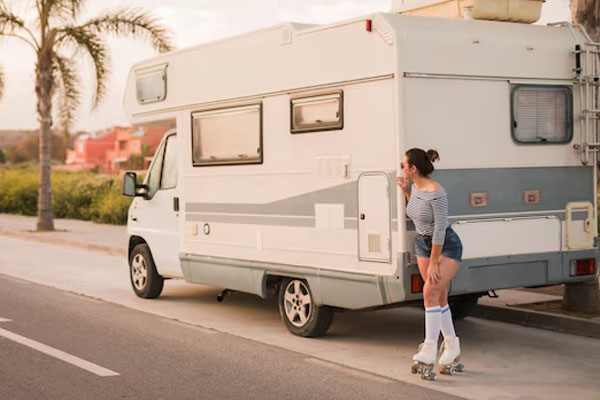 fotografia di un camper